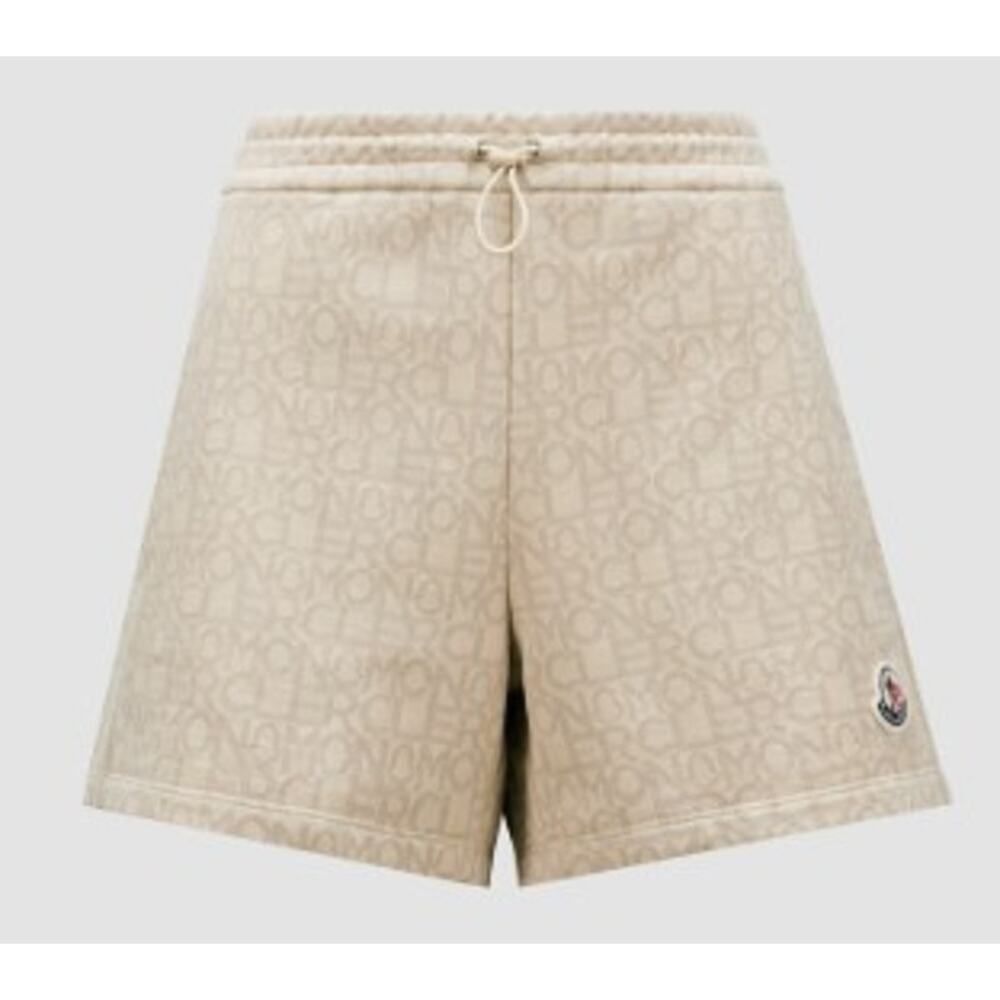 NWT Moncler Monogram Drawstring Shorts – Beige Lo… - image 5